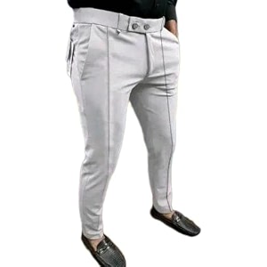 Mens Lightweight Solid Trouser with Soft Fabric