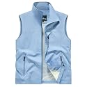 Men's Lightweight Vest Sleeveless Outdoor Work Jacket for Travel Hiking