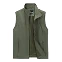 Men's Lightweight Vest Sleeveless Outdoor Work Jacket for Travel Hiking