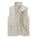 Men's Lightweight Vest Sleeveless Outdoor Work Jacket for Travel Hiking