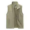Men's Lightweight Vest Sleeveless Outdoor Work Jacket for Travel Hiking