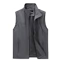 Men's Lightweight Vest Sleeveless Outdoor Work Jacket for Travel Hiking