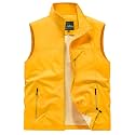 Men's Lightweight Vest Sleeveless Outdoor Work Jacket for Travel Hiking
