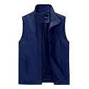 Men's Lightweight Vest Sleeveless Outdoor Work Jacket for Travel Hiking