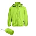 Men's Lightweight Waterproof Jacket Packable Windbreaker