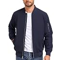Men's Lightweight Windbreaker Bomber Jacket Zip Up Casual Coat with Pockets