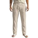 Men39s Linen Drawstring Pants Casual Beach Trousers