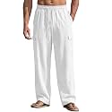 Men39s Linen Pants Casual Cargo Pants with