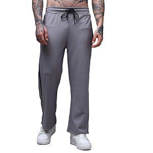 Mens Loose Fit Side Tape Trackpants