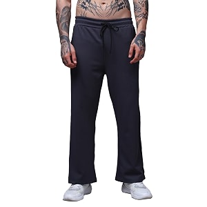 Mens Loose Fit Side Tape Trackpants