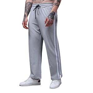 Mens Loose Fit Side Tape Trackpants