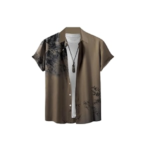 Mens Lycra Lining Digital Printed Stitched Half