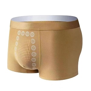 men39s magnetic boxer briefs  breathable stretch fabric with energetic massage dots mid-rise underwear