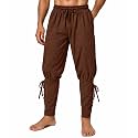 Men's Medieval Renaissance Pirate Pants Viking Ren Faire Costume
