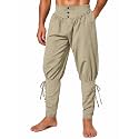 Men's Medieval Renaissance Pirate Pants Viking Ren Faire Costume
