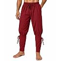 Men's Medieval Renaissance Pirate Pants Viking Ren Faire Costume