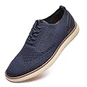 Men's Mesh Dress Sneakers Casual Oxford Shoes Lightweight Walking Shoes Breathable Wingtip Shoes Knit Brogue Sneakers
