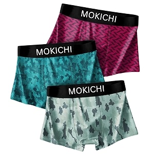 Mens Microfiber Printed Boxer Briefs for Men