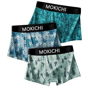 Mens Microfiber Printed Boxer Briefs for Men