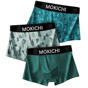 Mens Microfiber Printed Boxer Briefs for Men