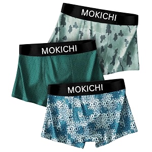 Mens Microfiber Printed Boxer Briefs for Men