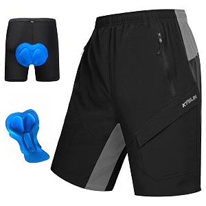 Mens Mountain Bike Shorts 3D Padded Baggy