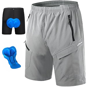 Mens Mountain Bike Shorts 3D Padded Baggy