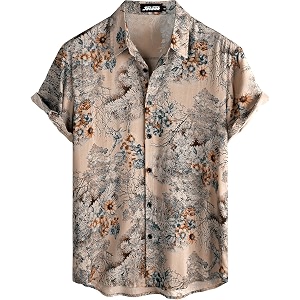 Mens Multi-Coloured Floral Printed Shirt for man