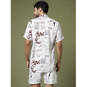 men39s night suit men39s half sleeve shirt printed sleepwear amp loungewear nightdress casual homewearpicnicwearbeachwear set  mens short pajama setnight dress