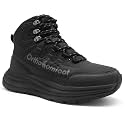 Men's Orthopedic Waterproof Hiking Boots: Comfortable Plantar Fasciitis Work Walking Running Trekking Shoes, Flat Feet Orthotic Mid Ankle Support Trail Sneakers for Foot and Heel Pain Relief
