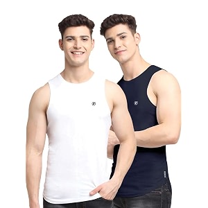 men39s pack of 2 innerwear solid round neck sleeveless side cut vest sando for boy39s - regular fit