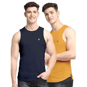 men39s pack of 2 innerwear solid round neck sleeveless side cut vest sando for boy39s - regular fit