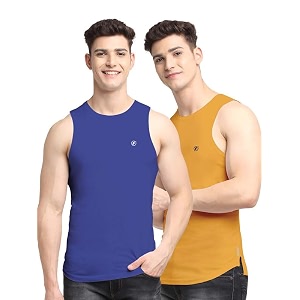 men39s pack of 2 innerwear solid round neck sleeveless side cut vest sando for boy39s - regular fit