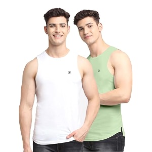men39s pack of 2 innerwear solid round neck sleeveless side cut vest sando for boy39s - regular fit