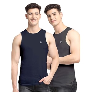 men39s pack of 2 innerwear solid round neck sleeveless side cut vest sando for boy39s - regular fit
