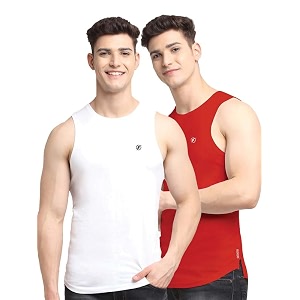men39s pack of 2 innerwear solid round neck sleeveless side cut vest sando for boy39s - regular fit