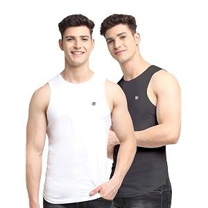 men39s pack of 2 innerwear solid round neck sleeveless side cut vest sando for boy39s - regular fit