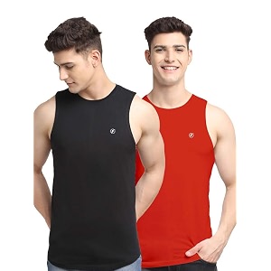 men39s pack of 2 innerwear solid round neck sleeveless side cut vest sando for boy39s - regular fit