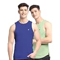 Men's Pack of 2 Innerwear Solid Round Neck Sleeveless Side Cut Vest Sando for Boy's - Regular Fit