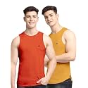 Men's Pack of 2 Innerwear Solid Round Neck Sleeveless Side Cut Vest Sando for Boy's - Regular Fit