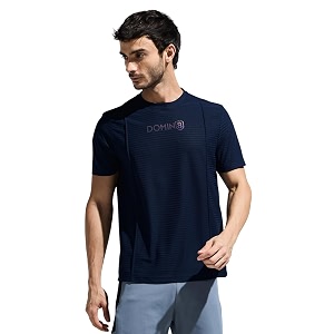 Mens Pintuck T-Shirt with Multi Reflector Logo