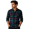 Men39s Plaid Flannel Shirt Slim Fit Long