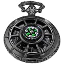 Men's Pocket Watch, Arabic Digital Dial Pocket Watches with Chain for Men