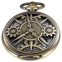Men's Pocket Watch, Arabic Digital Dial Pocket Watches with Chain for Men