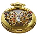 Men's Pocket Watch, Arabic Digital Dial Pocket Watches with Chain for Men
