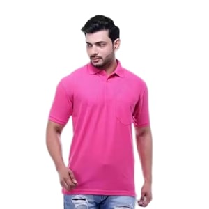 Mens Polo T-Shirt Grey Short Sleeve Casual