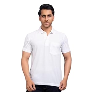 Mens Polo T-Shirt Grey Short Sleeve Casual