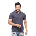Men39s Polo T-Shirt Grey Short Sleeve Casual