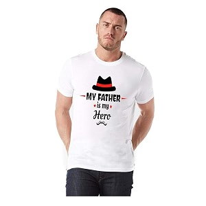 Mens Polyester My Father is My Hero