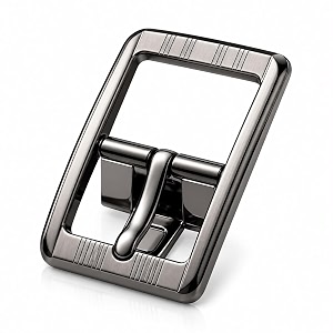 men39s premium metal reversible belt buckle only 40 mm width 15734 inch silver finish industrial grade ribbed texture design formal casual business jeans party everyday wear